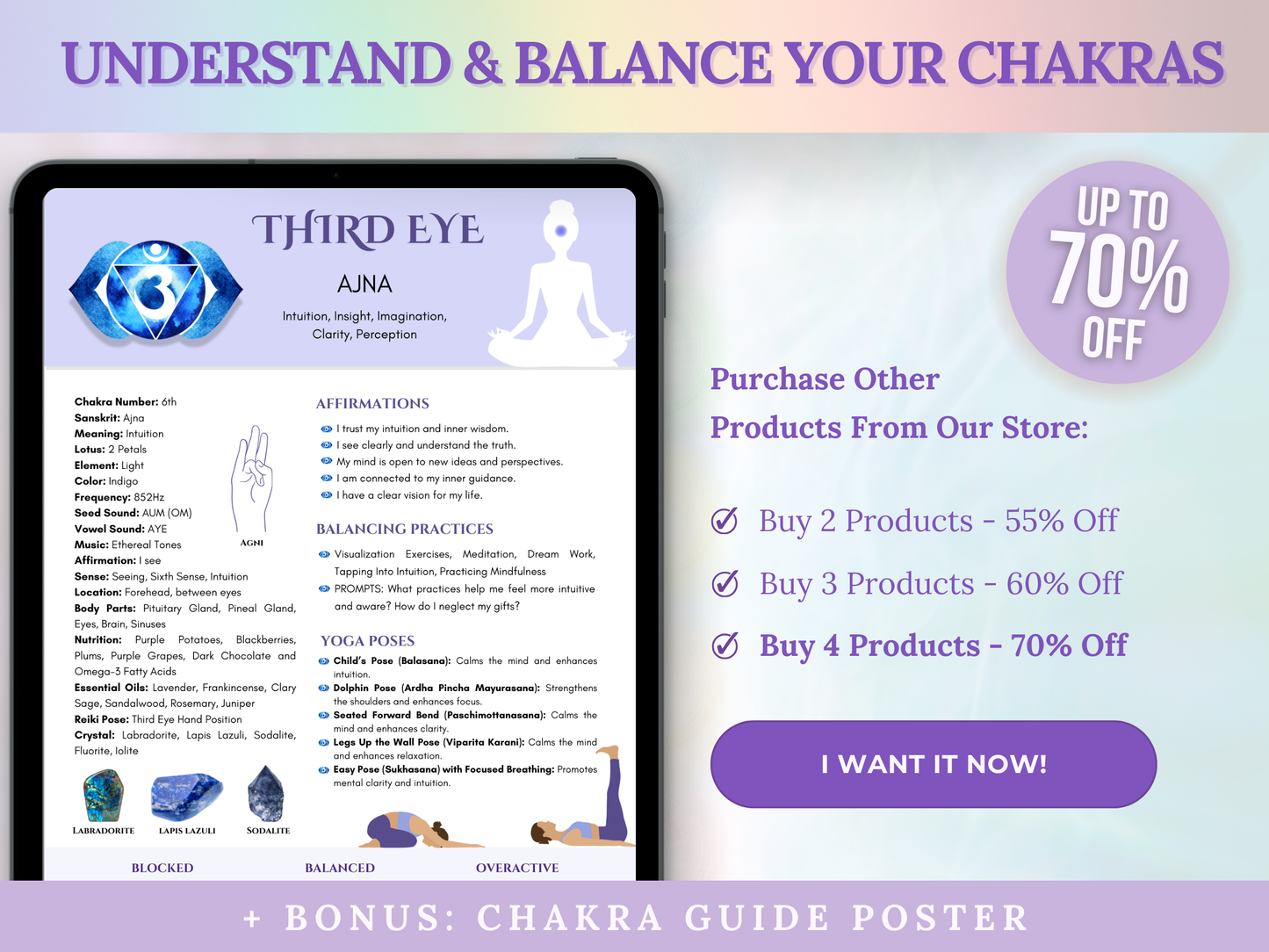Guia dos 7 Chakras (Posters)